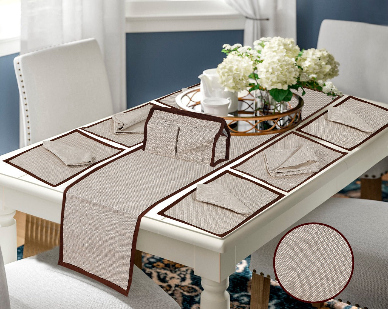 Zureno Dining Table Runner Set - 14pcs - DTR06