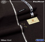 Milano Men Luxury Wool - Black Coffee - Unstitched - MLW05