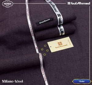 Milano Men Luxury Wool - Violet - Unstitched - MLW10